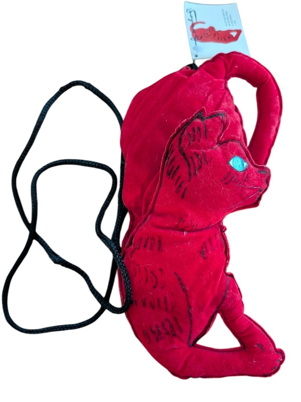 Rare Andy Warhol "Sam" Red Cat Purse